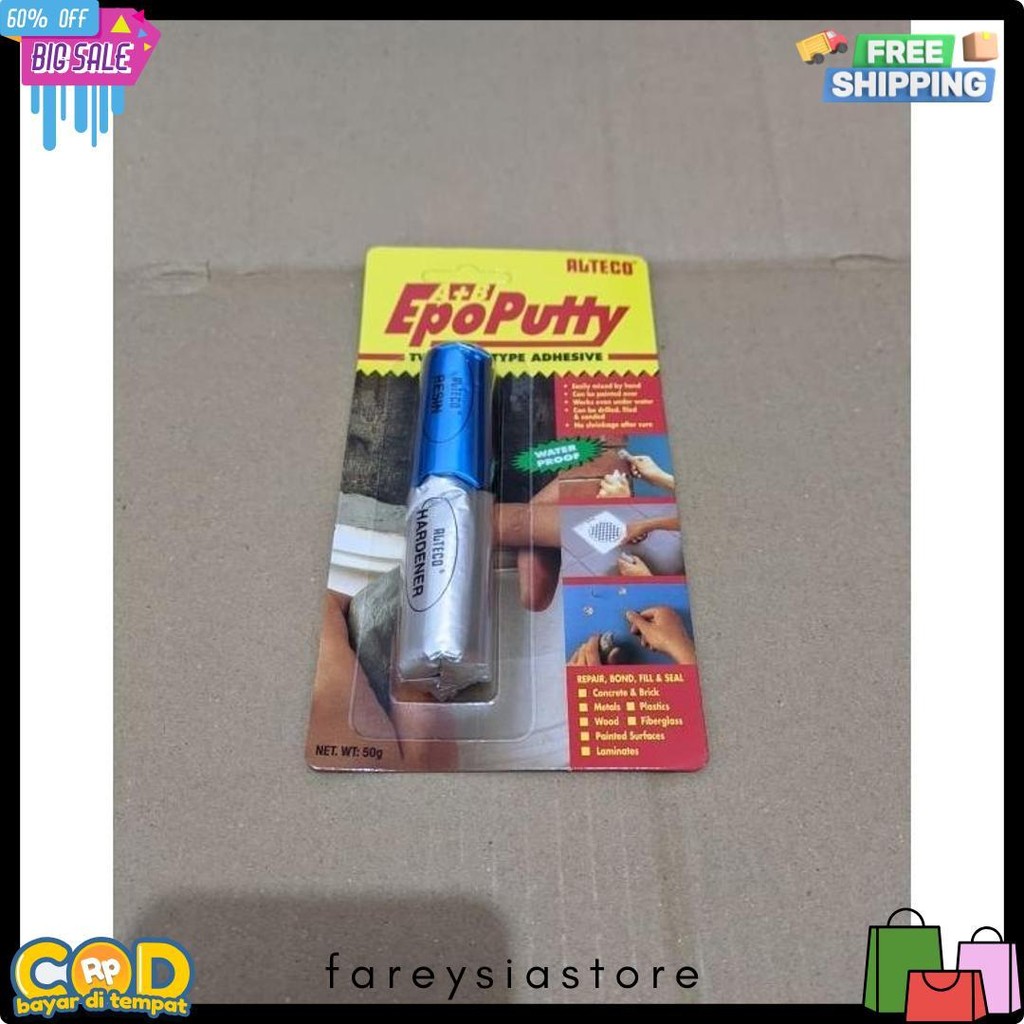 

Lem Epoputty Porting Epo Putty 50Gr 50G 50Gram Alteco Diskon