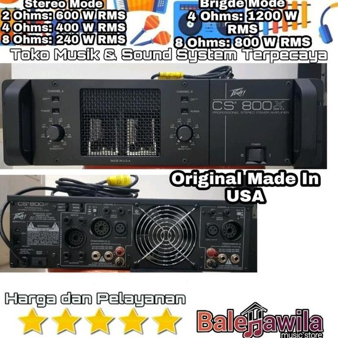 Power Ampli Amplifier Peavey Cs800 Cs 800 Cs-800 Original Ori USA