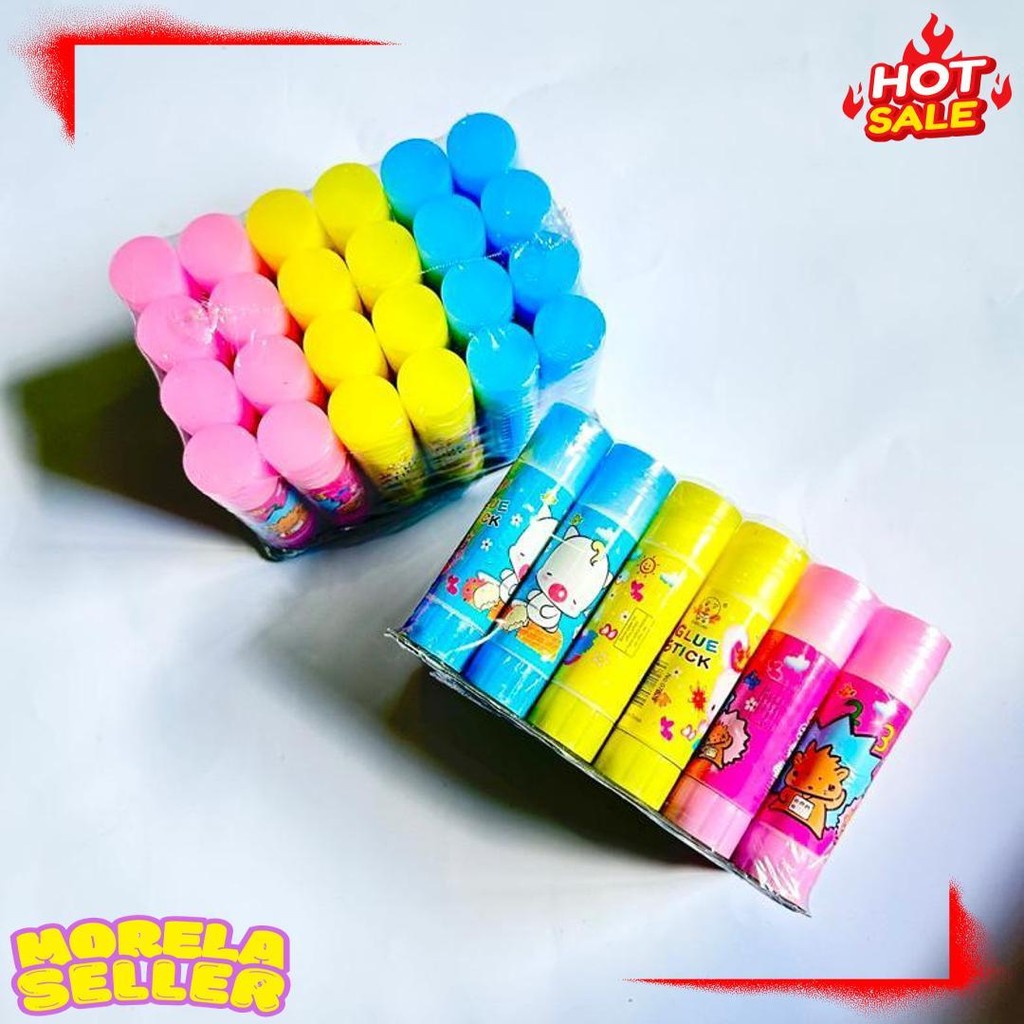 

(24 Pcs) Lem Stik Fancy Glue Stick Besar 23Gr Diskon Setengah Harga