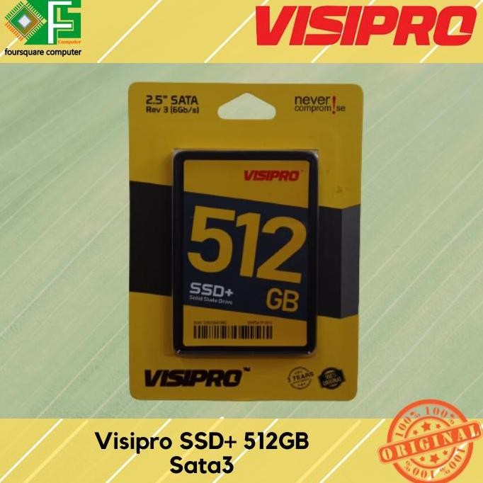 TERBARU - Visipro SSD+ / SSD 512GB / 512 GB Sata