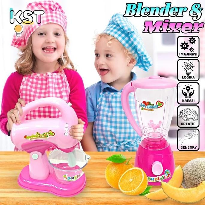 Tersedia [KST] Blender Mainan dan Mixer Mainan | Mainan Edukasi Anak 4 Tahun | Hadiah Ulang Tahun An