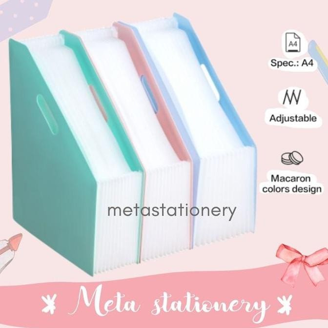 

READY Expanding File Deli A4 Macaron B41102 NEW
