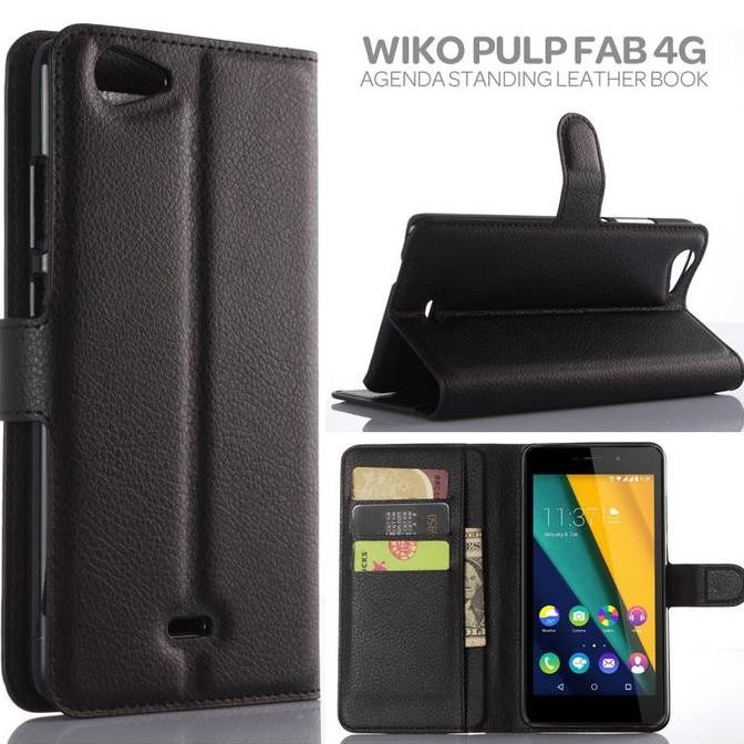 

READY Wiko Pulp Fab 4G - Agenda Standing Leather Book NEW
