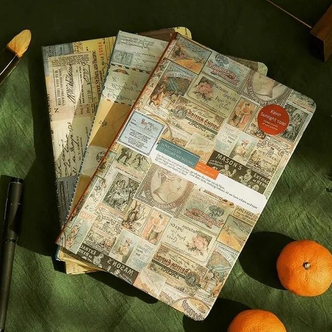 

READY ic] 1 pcs buku jurnal Vintage hardcover scrapbook NEW