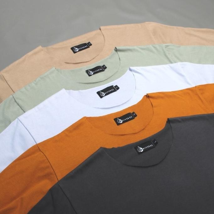 (Allthebest) ZIMPLE UNFINISHED T-SHIRT | kaos polos pria tanpa kerah