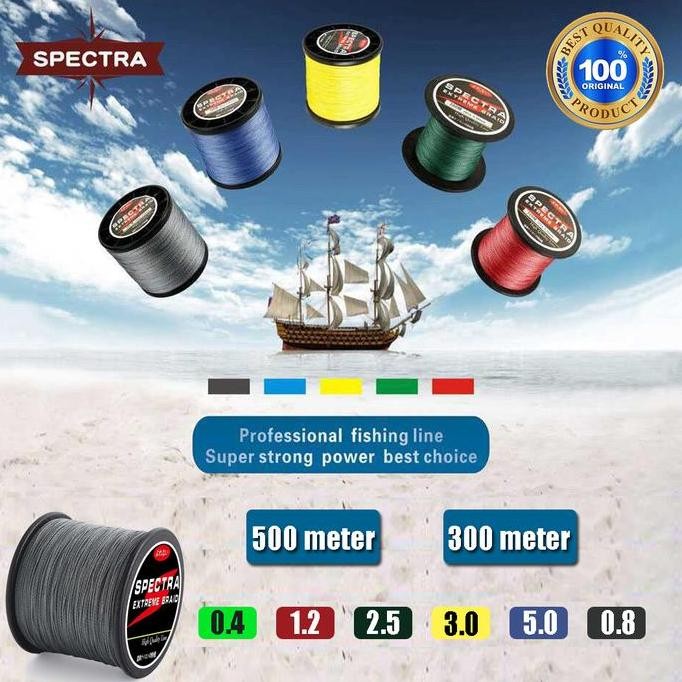 Tersedia Senar Benang Tali Pancing Kuat Extreme Braid Nilon Pancing Spectra