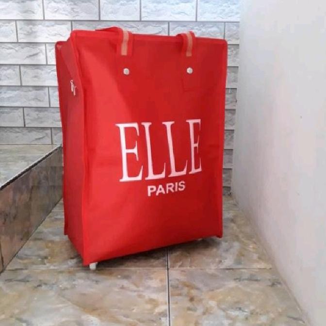 Boom Sale  Tas Belanja Jumbo Trolley Elle Paris/Shopping Bag Trolley Elle Paris