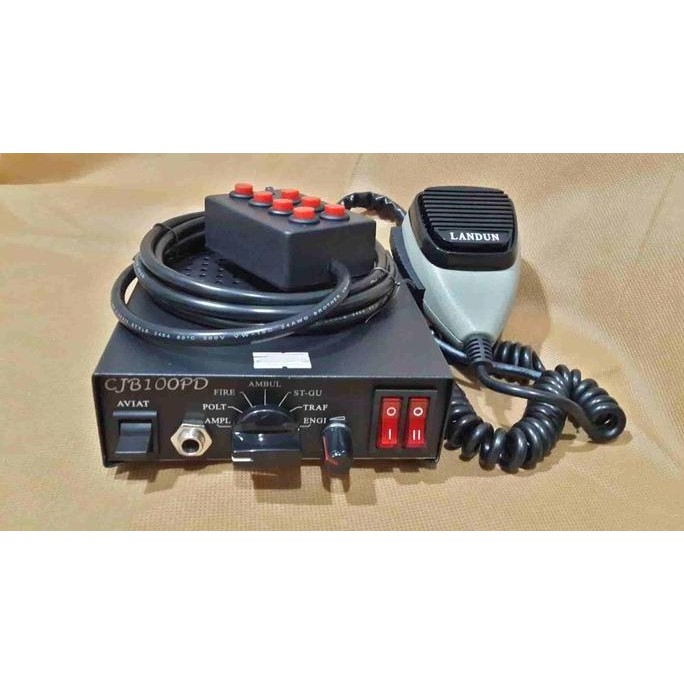 Sirine Landun CJB100PD Whelen Sound, Sirine PJR Patwal, Sirine Polisi
