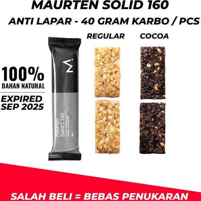 

Maurten Solid 160 C Cocoa Bar Energy Bar 160 Oat Dan Nasi 40 Gram Karbohidrat Best Seller