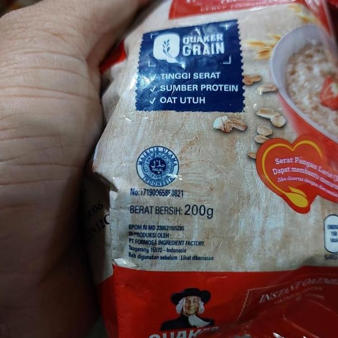 

Quaker Oat Instant Oatmeal Merah / Quick Cooking Biru 800 Gram Best Seller