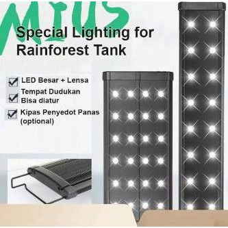 Tersedia MIUS Lampu Led Rainforest Aquarium Paludarium Terarium Aquascape
