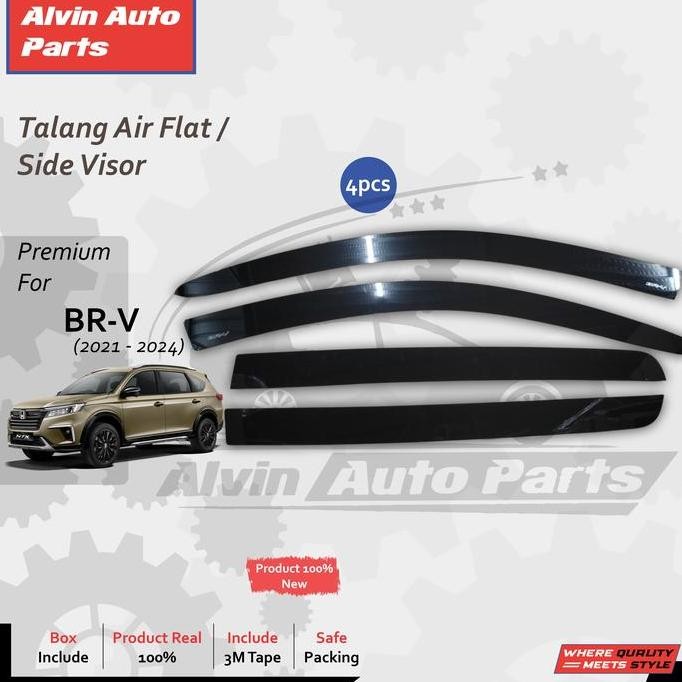 Talang Air All New Brv 2024 Flat / Side Visor Brv 2022-2024 / Accessories Honda Br-V 2024 Terbaru