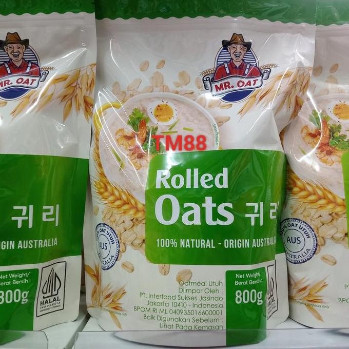 

Oat Meal Utuh Mr Oat/Mr Oat Rolled Oats Naraya 800 Gram Promo