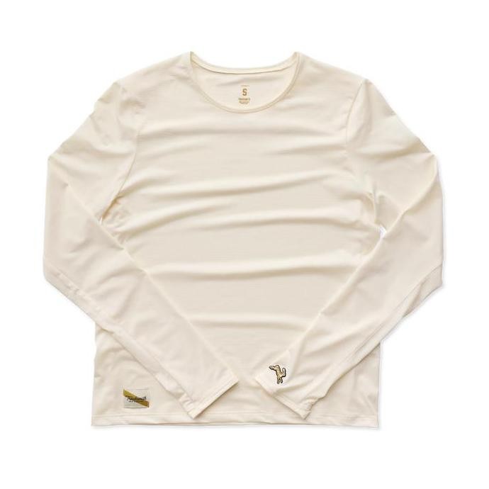 Tracksmith Twilight Long Sleeve Ivory Womens Running