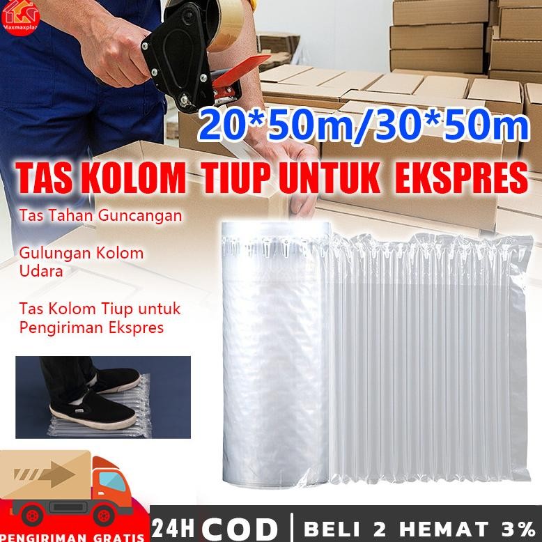 

Produk Baru!! Bubble Wrap Anti Pecah Roll 50m 20cm/30cm Poly Air Bubble Bag Packing