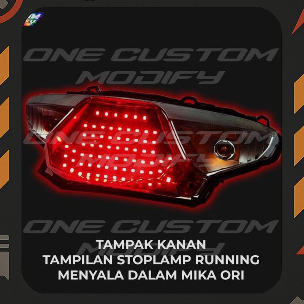 New Stoplamp Running Yamaha Gear 125 Lampu Led Rem Belakang Variasi Motor Tailight One Custom Modify