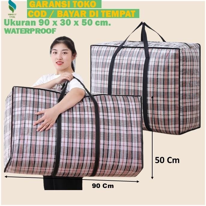Tas Laundry Bag Jumbo Tempat Baju Kotor Tas Baju Jinjing Tas Besar Jumbo Keranjang Baju Kotor C69