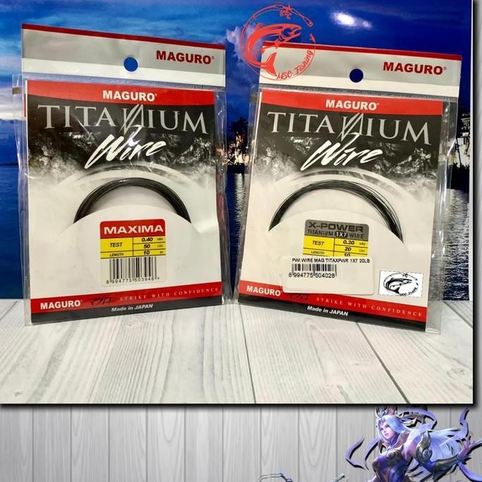 '' Neklin Maguro Titanium Wire 10M 20lb, 50lb ''