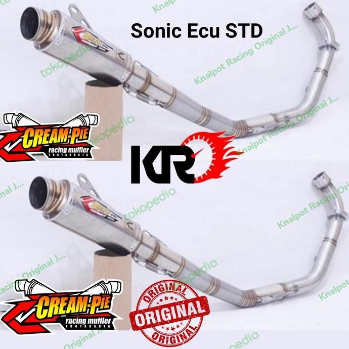 Knalpot CREAMPIE Stainless CP3 ECU Sonic std 100% Asli