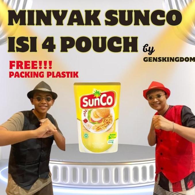 

[Exclusive Toko Makmur X Genskingdom Payday] - Minyak Sunco Isi 4 Pouch Minyak Kelapa Sawit Premium