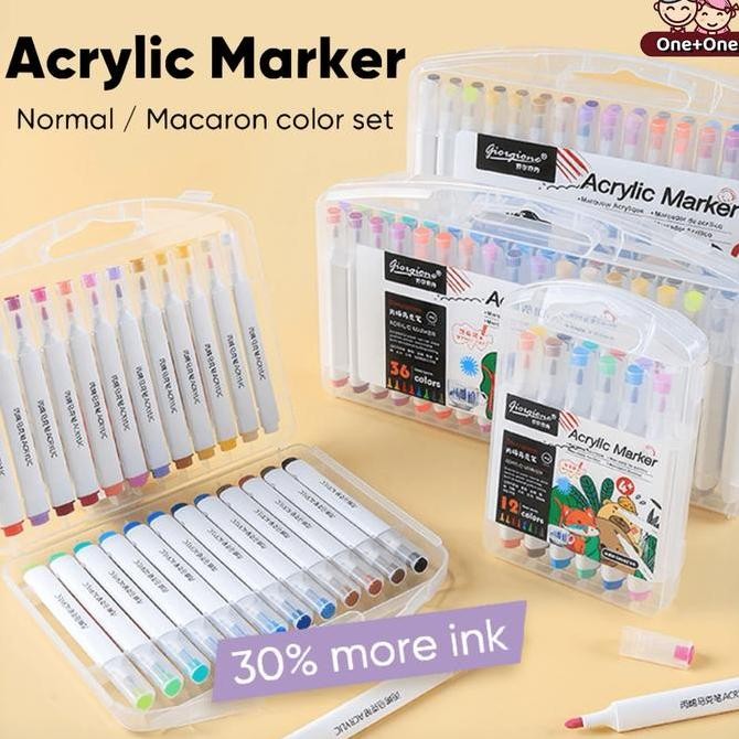 

ACRYLIC MARKERS SET SPIDOL 12/24/36/48 WARNAS PEN AKRILIK MARKER WARNA CEPAT KERING TAHAN AIR / SPIDOL ACRYLIC PAINTER / MENGGAMBAR KREATIVITAS SENI EDUKASI ANAK ACRYLIC MARKERS SET SPIDOL 12/24/36/48 WARNAS PERALATAN SEKOLAN SPIDOL TERBARU ASLI 100%