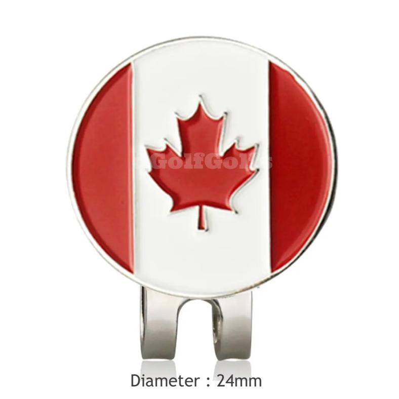 dagolfGolfs Country Flag Hat Clip Ball Marker