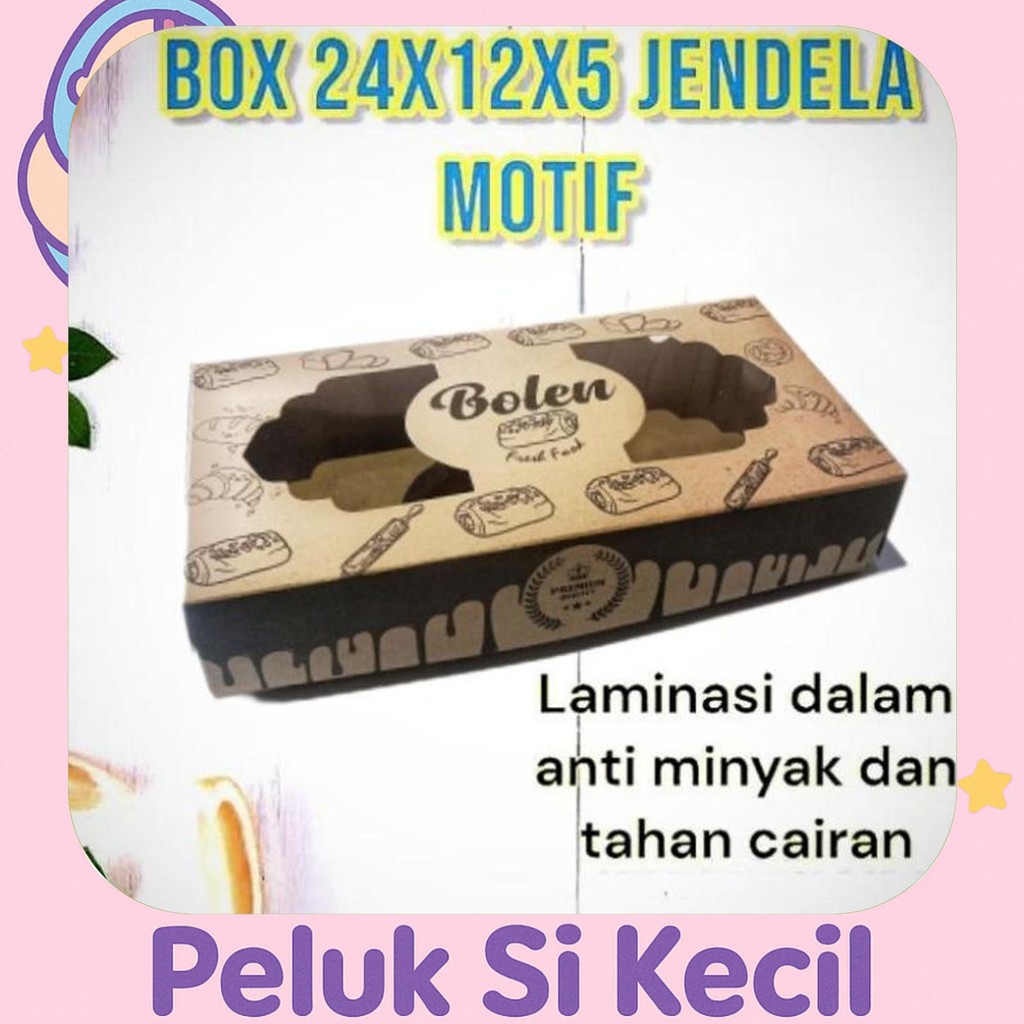 

Dus Kemasan Bolen Pisang Bolen Keju Kotak Bolen 24X12X5 Isi 25Pcs