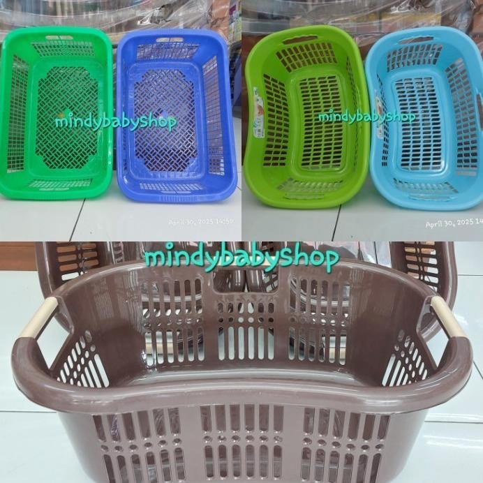 Khusus GOSEND Rigen Keranjang Baju Tempat Pakaian Popok Pernel Perlengkapan Bayi AST