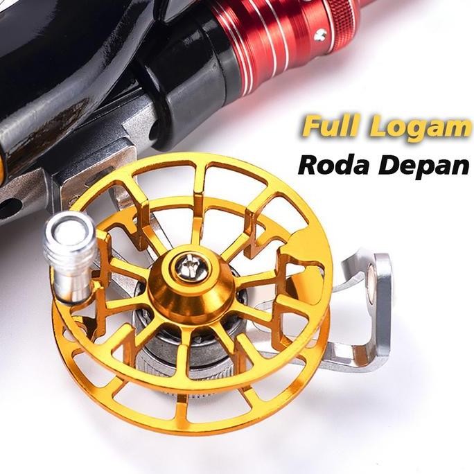 Tersedia Reel Pancing Kecil / Reel Mini / Full Metal Reel / Penggulung Senar Pancing - Max Drag 3KG