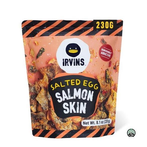 

Irvins Salted Egg Salmon Skin 230 Gr (Big) Mrworldshopper