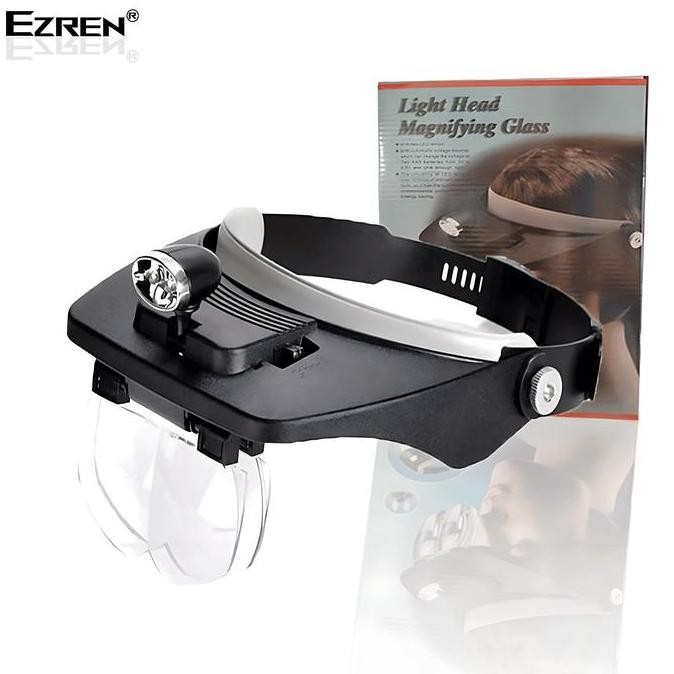 

Ezren Ez-0494 Light Head Magnifying Glass Kaca Pembesar Model Topi Led
