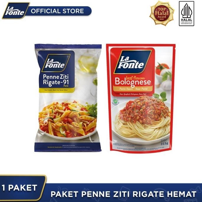 

ready La Fonte - Paket Siap Santap Penne Ziti Rigate Bolognese murah