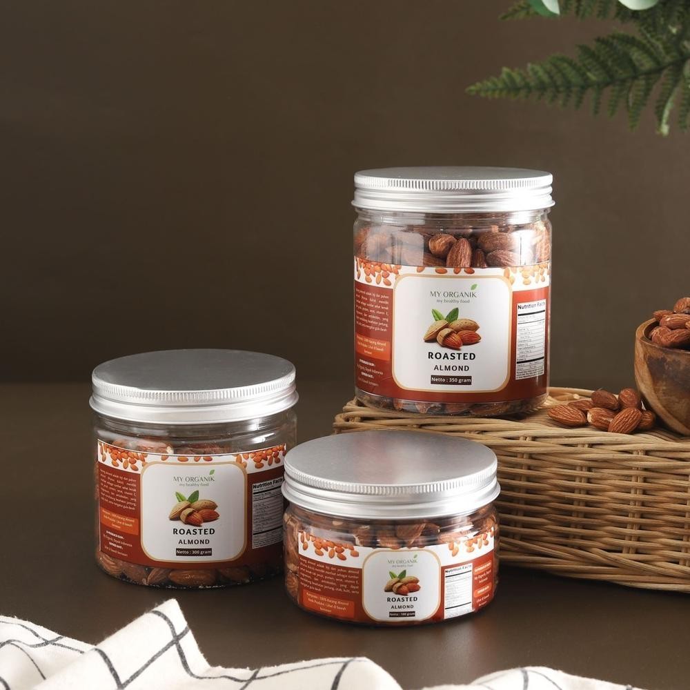 

ready My Organik Roasted Almond Kacang Almond Panggang 300 g murah