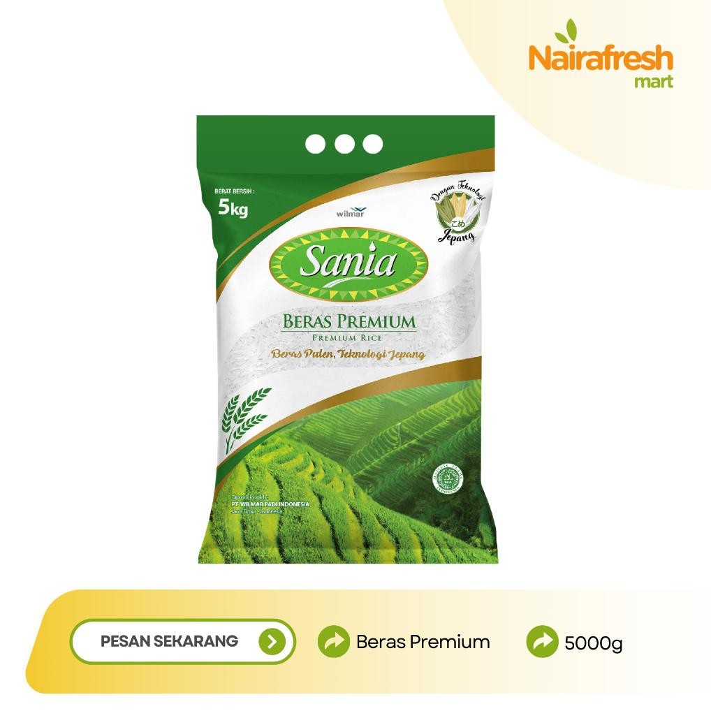 

ready Beras Premium Sania isi 5 Kg murah