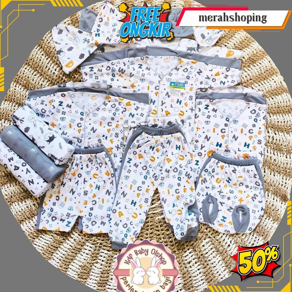 36 Pcs Sni Perlengkapan Bayi Baru Lahir Baju Bayi Set Baju Bayi Laki Laki Perempuan Perlengkapan Bay