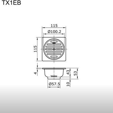 

ready TX1EBTOTOFLOORDRAINW/SQUAREFLANGE(FOR2"G.IPIPE)(115115mm)MODELGARIS100%ORIGINALDANBARU