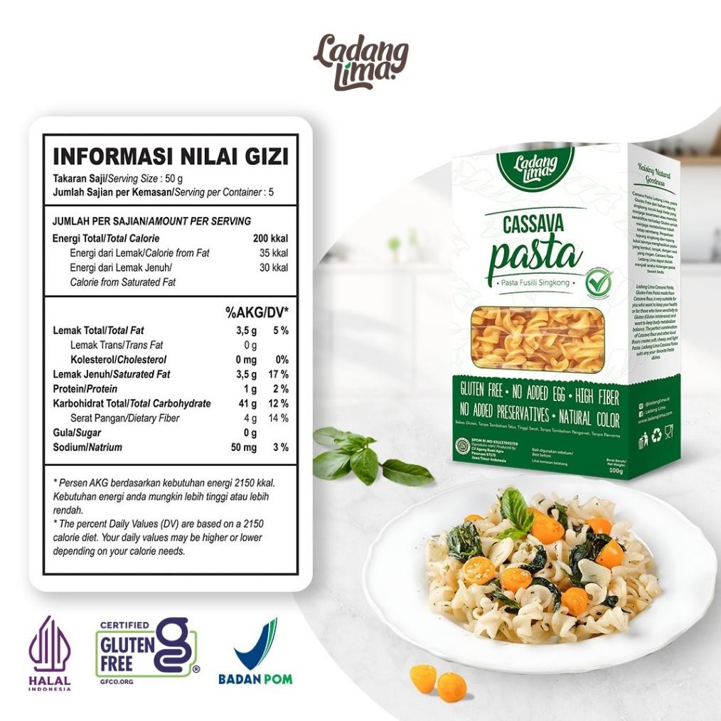 

ready Ladang Lima - Pasta Fusilli 250g murah