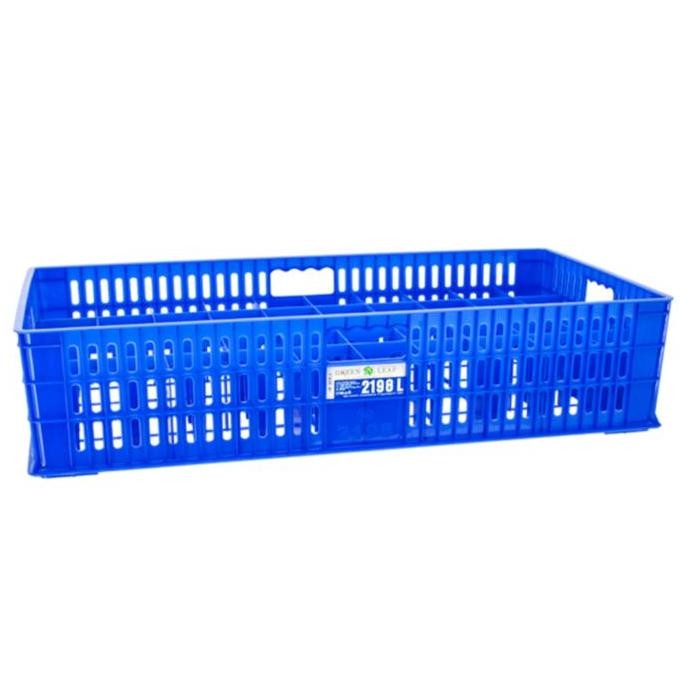Green Leaf 2198 L Container Gelas 50 Sekat Krat Plastik Lubang Holes