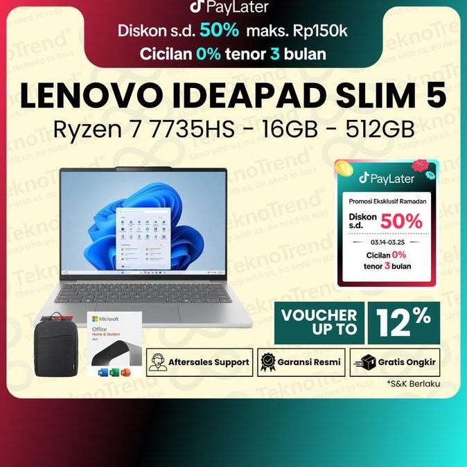 Lenovo IdeaPad Slim 5 13ARP10 Ryzen 7 7735HS 16GB 512GB 13.3"