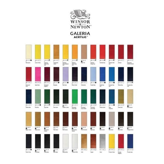 

ready winsor&newton galeria acrylic paint/cat akrilik 120ML