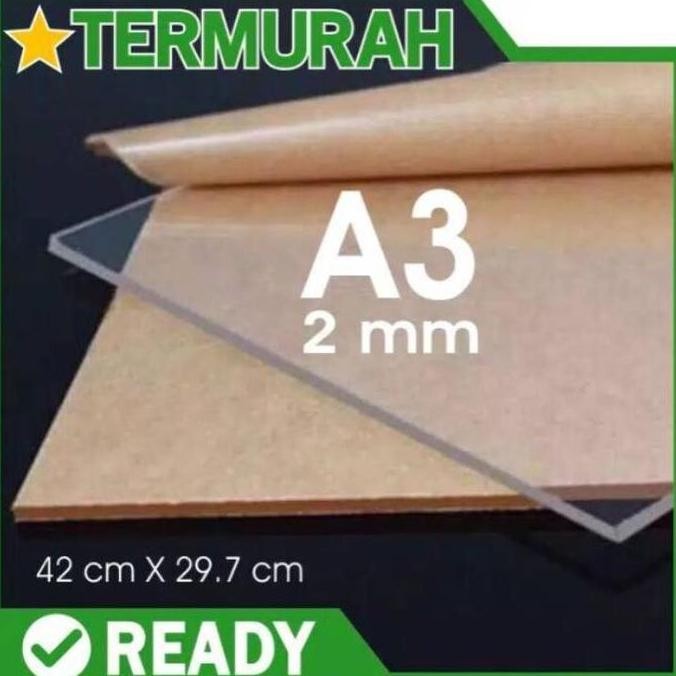 

baru Akrilik Lembaran 2mm Bening Murah Ukuran A3