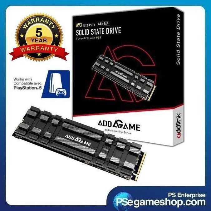 SSD Addlink A93 M.2 2280 PCle GEN4X4 NVMe with Heatsink For PS5