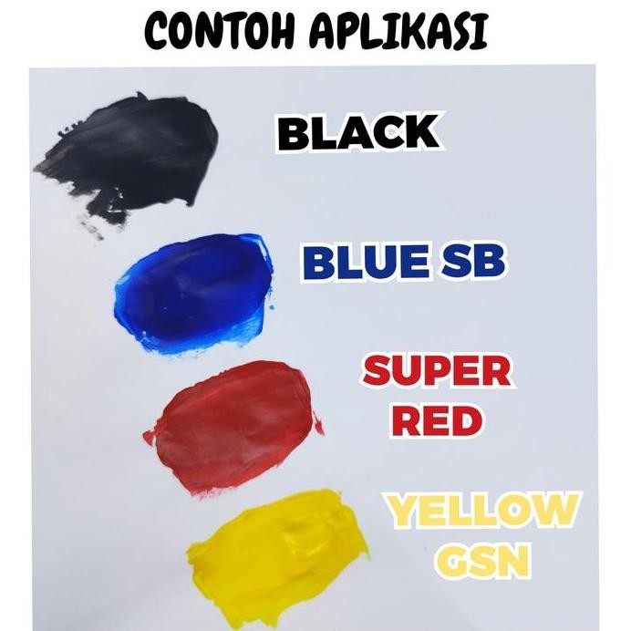 

ready CAT SABLON RUBBER GL PASTA CAT AKRILIK WARNA HITAM BLACK 500GR