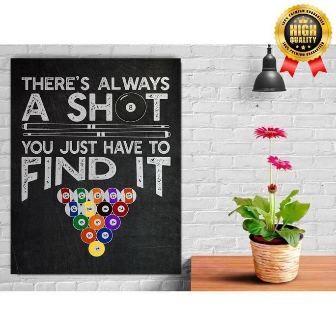 ready Dekorasi HIASAN DINDING BILLIARD uk 30x40cm