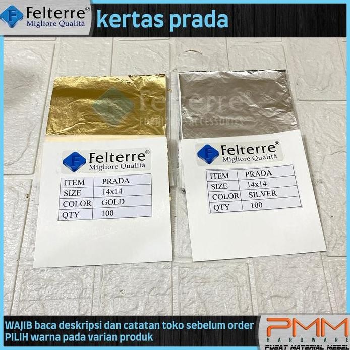 

baru kertas prada FELTERRE | gold leaf silver lear tissu interior furniture