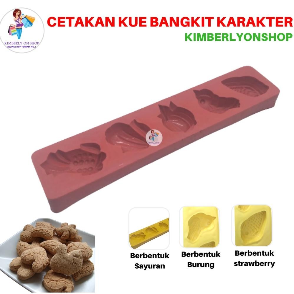Cetakan Kue Bangkit Plastik Cetakan Kue Nastar Sagu Keju Karakter Trend