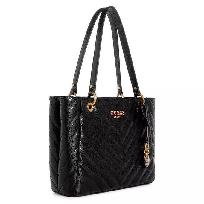 Promo Tas Wanita Guess Original - Jania Small Noel Tote - Guess Original