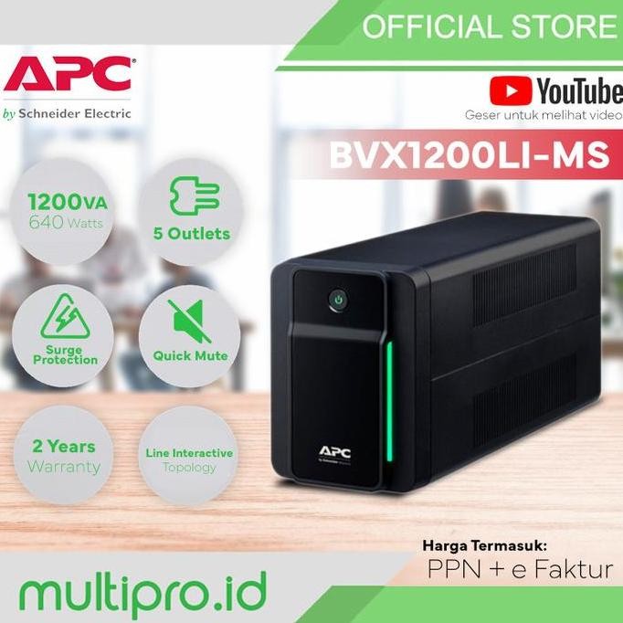 APC Easy  BVX 1200VA 650W BVX1200LI-MS ups pc