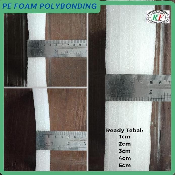 

baru Busa Gabus Elastis PE Foam Polybonding 100 x 100cm Busa Packing PE