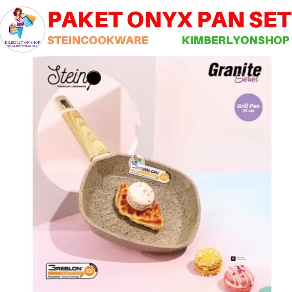 Paket Onyx Granite Series Panci Set Stein Cookware Trend